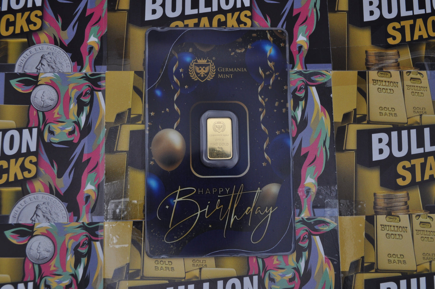 Germania Mint 1g Gold Bar – “Happy Birthday” Edition | .9999 Fine Gold