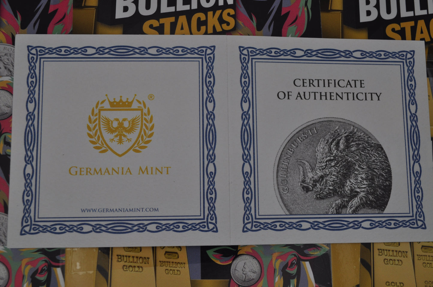 2025 Germania Beasts: Gullinbursti – 2 x 1oz Silver Bullion Coin Set | .9999 Fine Silver | In Infinity Capsule | Germania Mint