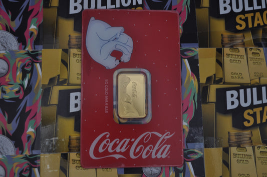 5g Gold Bar – PAMP Suisse x Coca-Cola® | .9999 Fine Gold | Officially Licensed | Sealed Assay