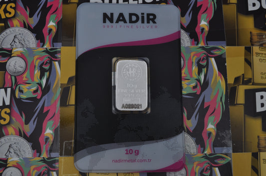 Nadir 10g Silver Bar | .999 Fine Silver | Sealed Assay Card