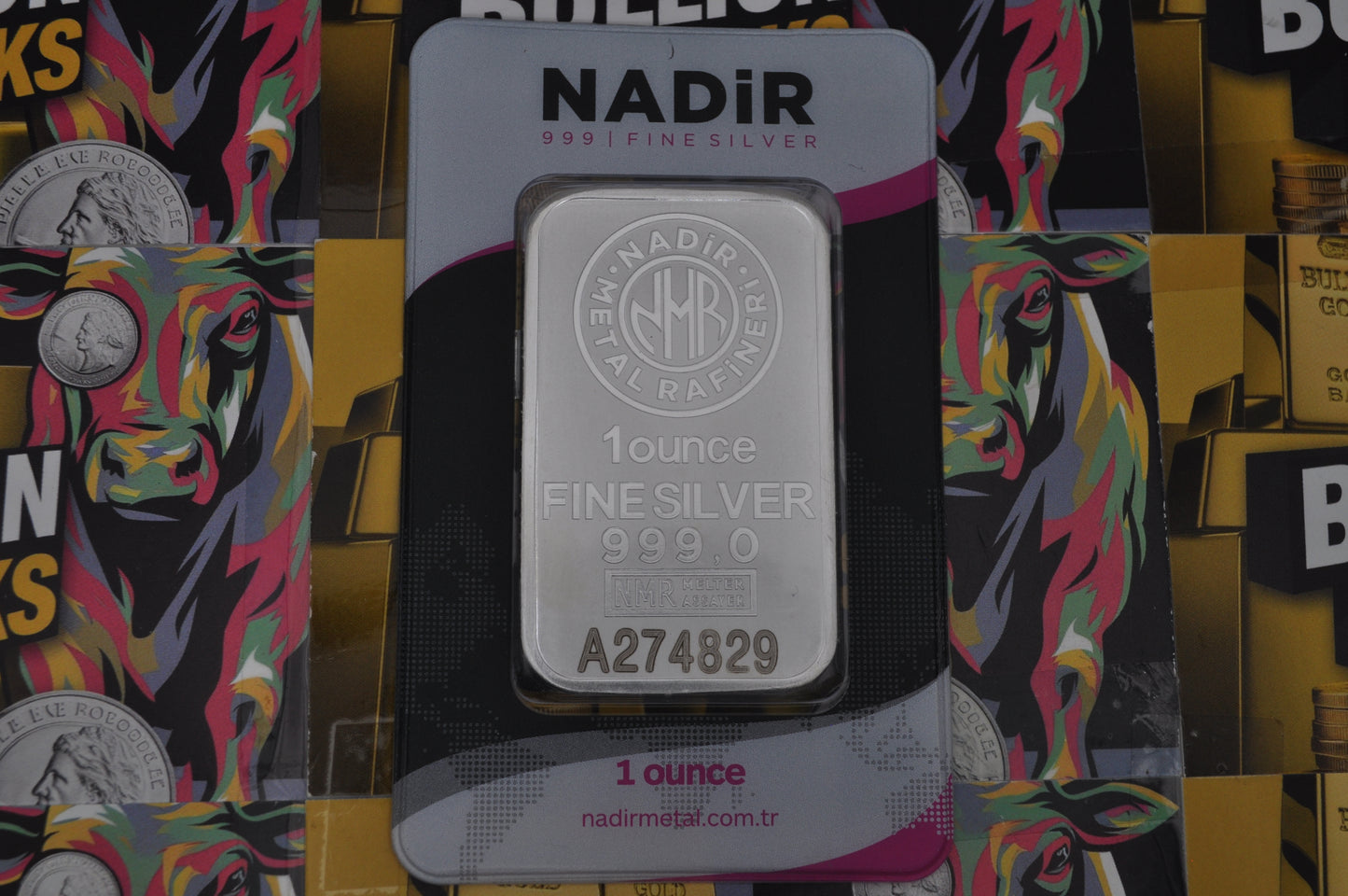 Nadir 1oz Silver Bar | .999 Fine Silver | Sealed Assay Card