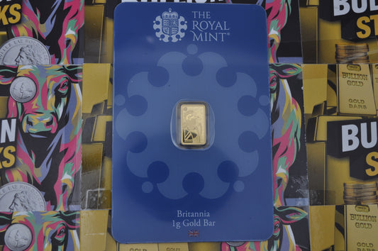1g Gold Britannia | Royal Mint | .9999 Fine Gold | Advanced Security Design | In Assay Card