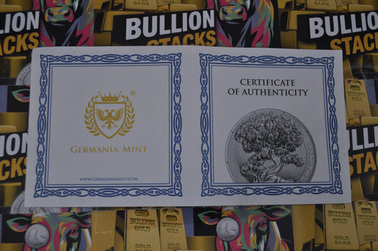 2025 Germania Mint 1oz Silver Yggdrasil Coin | .9999 Fine Silver | With COA | Norse Mythology Series