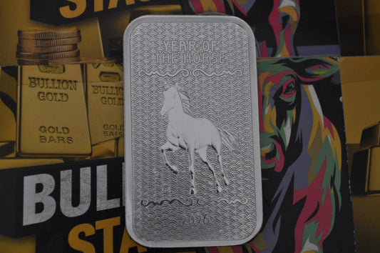 1 oz Silver Bar – 2026 APMEX Lunar Series: Year of the Horse | .999 Fine Silver | Limited Design