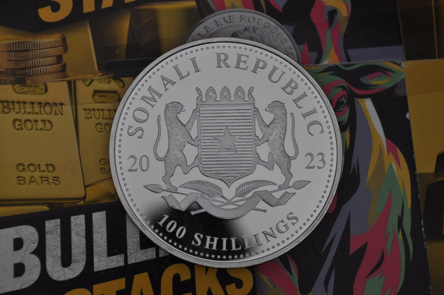 Somalia 2023 – African Wildlife Elephant  1 oz Silver Coin | .9999 Fine Silver