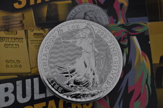 2026 1oz Silver Britannia | Royal Mint | .999 Fine Silver