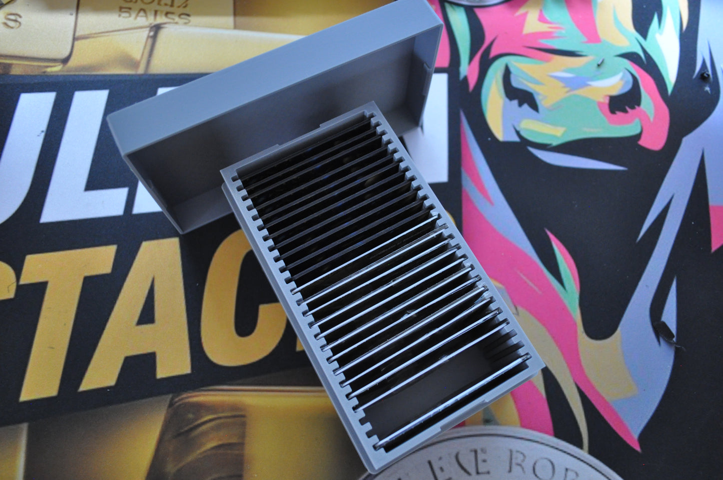 Bullion Stacks Carded Bullion Storage Box | Fits 25 Carded Bars Horizontally