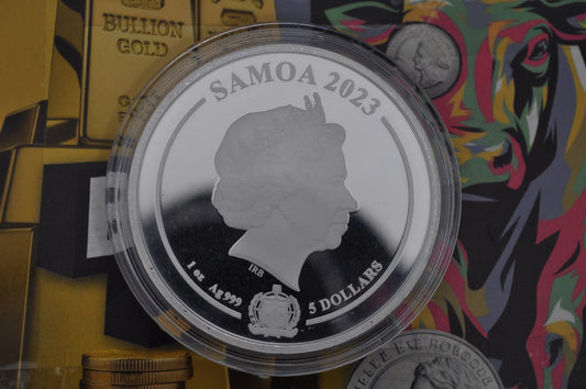 2023 1oz Silver Aquaman Coin | Samoa | DC Comics Collectible | .999 Fine Silver