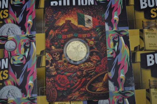 3g Silver Mexican Libertad Tribute (Gold Gilded)