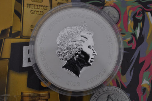 2022 1oz Silver The Phantom Coin | Tuvalu | Perth Mint | .9999 Fine Silver