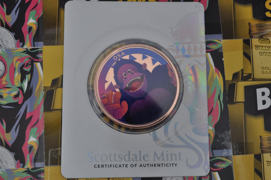 Scottsdale Crew Osa the Gorilla | Colorized Collectible | 1oz Pure Copper
