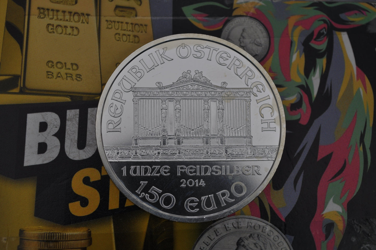 2014 1oz Silver Philharmonic | Austrian Mint | .999 Fine Silver | In Capsule