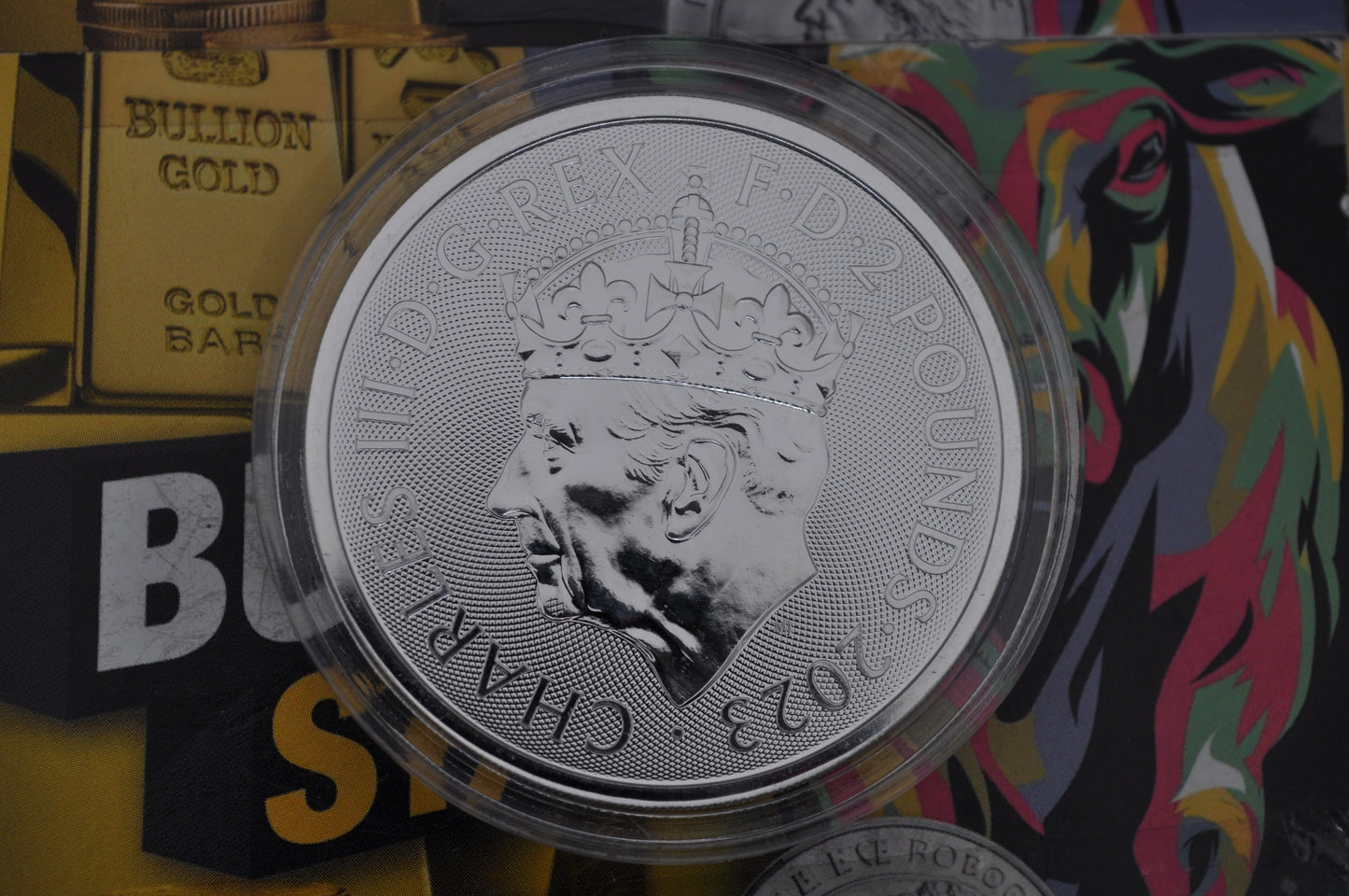 2023 1oz Silver King Charles III Coronation Coin | The Royal Mint | .999 Fine Silver | In Capsule