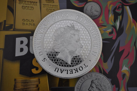 1oz Silver Bull and Bear Bullion Coin