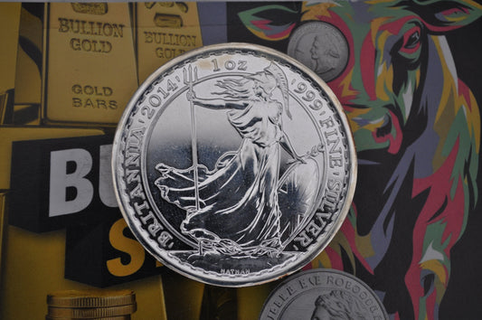 2014 1oz Silver Britannia – Horse Privy Mark – .999 Fine Silver Bullion Coin