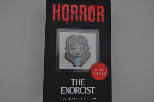 Niue 1oz The Exorcist Chibi Coin – “This is Horror” Series – .999 Fine Silver – Officially Licensed