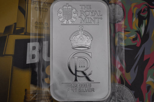 1oz Royal Mint "Celebrations" Silver Bar – .9999 Fine Silver