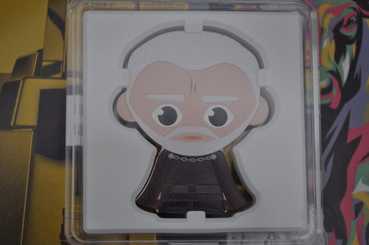 1oz Silver Star Wars™ Chibi® Coin – Count Dooku™ (2023) | New Zealand Mint