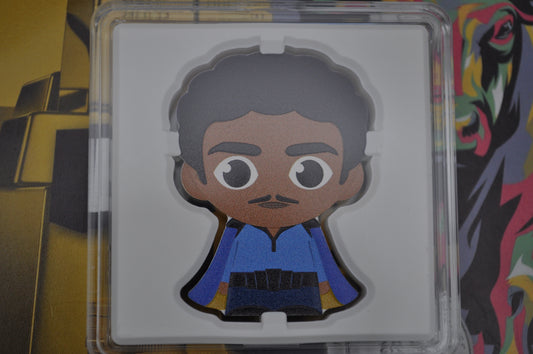 1oz Silver Star Wars™ Chibi® Coin – Lando Calrissian™ (2023) | New Zealand Mint