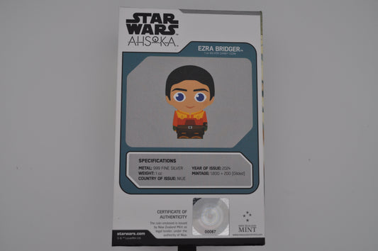 1oz Silver Star Wars™ Chibi® Coin – Ezra Bridger™ (2024) | New Zealand Mint