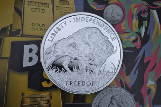 1oz Silver Round – PAMP Buffalo | .999 Fine Silver
