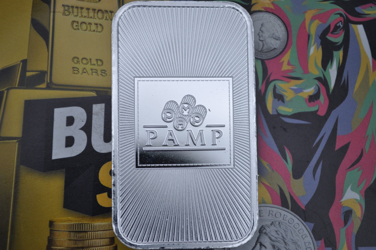 1oz Silver Bar – PAMP USA | .999 Fine Silver