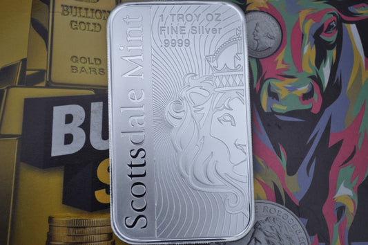 1oz Silver Bar – Scottsdale Mint "The Vortex" | .999 Fine Silver