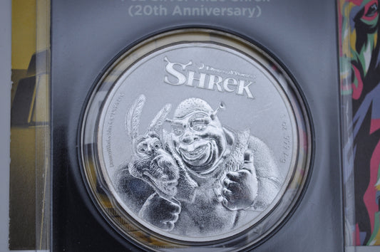 2021 Niue 1oz Silver $2 Shrek™ 20th Anniversary Coin (MD® Premier + PCGS FS)