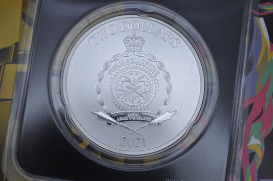 2021 Niue 1oz Silver $2 Shrek™ 20th Anniversary Coin (MD® Premier + PCGS FS)