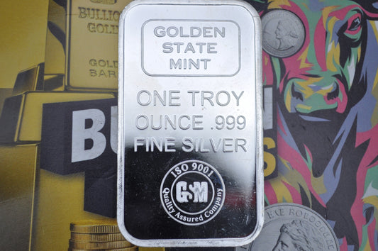 1oz Silver Bullion Bar – Golden State Mint | .999 Fine Silver