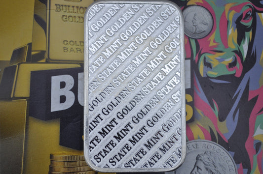 1oz Silver Bullion Bar – Golden State Mint | .999 Fine Silver