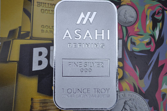 2025 1oz Silver Bar – Asahi Refining “Year of the Snake” | .999 Fine Silver (Cased)
