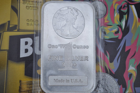 1oz Liberty Walking Silver Bar | .999 Fine Silver | OMP (Original Mint Packaging)