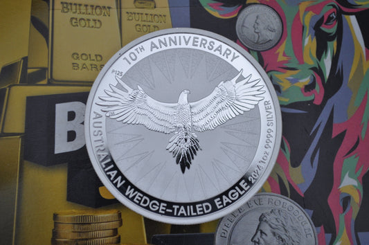 2024 1oz Silver Australian Wedge-Tailed Eagle – 10th Anniversary Edition | Perth Mint | .9999 Fine Silver