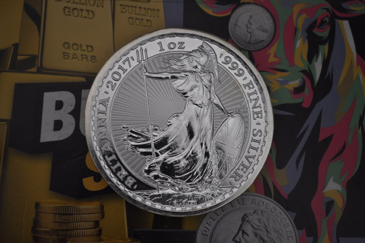 2017 1oz Silver Britannia – Rooster Privy Mark