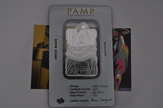 PAMP Nature’s Grip – Green Anaconda 1oz Silver Bar | .999 Fine Silver | Legal Tender