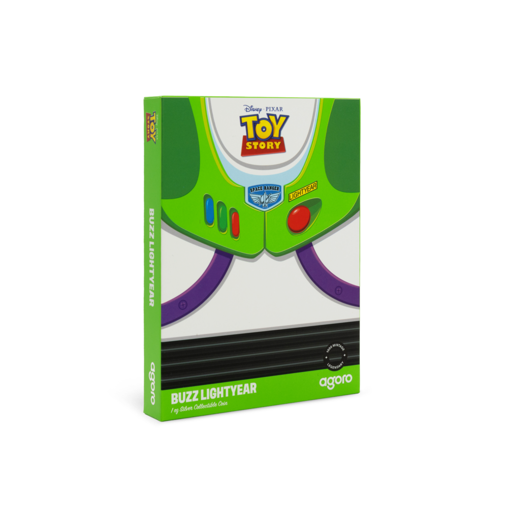 Disney Pixar – Toy Story (1995) 30th Anniversary | Buzz Lightyear | 1oz .999 Fine Silver Collectible Coin | Limited Edition