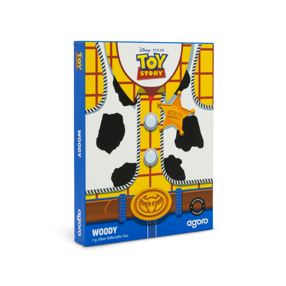 Disney Pixar – Toy Story (1995) 30th Anniversary | Woody | 1oz .999 Fine Silver Collectible Coin | Limited Edition